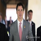 트뤼도,캐나다,총리,국민,중국