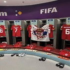 코소보,세르비아,FIFA,월드컵,번호판,깃발,라커룸