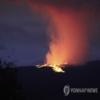 화산,분화,분출,용암,마우나,로아,하와이,현재