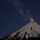 화산,칠레,폭발,리카