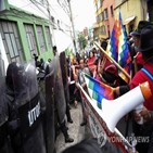 카마초,볼리비아,주지사,산타크루스,대통령,혐의,시위