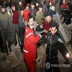 시리아,사망자,발생,지진