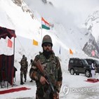 인도,중국,병력,인근,증원,국경,군사