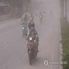 인도네시아,폭발,화산,용암,인근