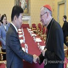 교황청,의장,한국,이탈리아,북한,협력,대해,기대,남북문제