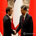 중국,마크롱,대통령,유럽,프랑스