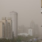 황사,중국,베이징,오염,오전