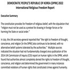 북한,종교,자유,국무부,보고서,침해,미국