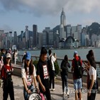 홍콩,범죄,시위,급증,톈안먼