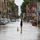 이탈리아,지역,홍수,북부,폭우