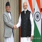 인도,총리,네팔,방문,양국
