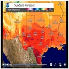 텍사스,폭염,지역,화씨,기온