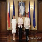 필리핀,대통령,중국,강화,미국,폰데어라이,마르코스,위원장