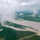 홍수,쑹화장,중국,헤이룽장성,지린성,동북,카눈,태풍