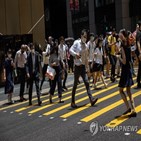 여성,홍콩,남성,경찰