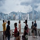 홍콩,중국,관광객,블룸버그,쇼핑,여행,중국인,대신,기간,사진