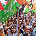 팔레스타인,시위,이스라엘,지지,방글라데시