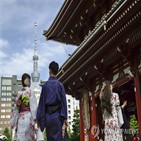 일본,외국인,방문