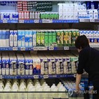 가격,우유,상승률,인하,물가,제품,지난달