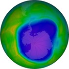 오존,남극,구멍,감소,오존층,기후,중심부,오존량