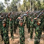 미얀마,미얀마군,지역,군정,동맹,기지,저항군