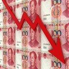 중국,하락,디플레이션,최대