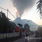 화산,폭발,경보,인도네시아