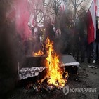 폴란드,농민,우크라이나,농산물,시위,러시아