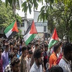 팔레스타인,시위,방글라데시,대학생,미국