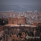 그리스,폭염,아크로폴리스,폐쇄,기온