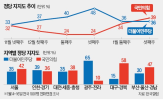 민주당,지지율,대통령,민의힘,보수,조사,포인트,대표,갤럽,탄핵