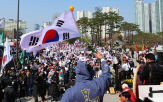 행진,음식점,경찰,집회