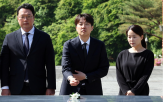 후보,광주,참배