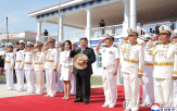 구축함,진수식,사고,북한,지난달