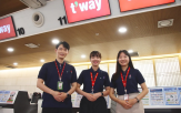 유니폼,쿨비즈,근무,공항,티웨이항공