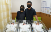산모,출산,임신,세쌍둥이,상태,아기