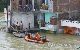 인도,홍수,기후,흙탕물,일부,지역