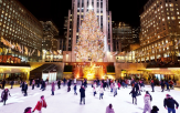아이스링크,록펠러센터,뉴욕,겨울,스케이트,크리스마스트리,연말,맨해튼