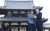 일본,호류지,방문,대통령