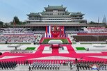 설치,방북,평양,사열대,주석,푸틴,항공기
