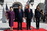주석,트럼프,대통령,미국,백악관,부부,정상