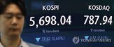 내린,발표,코스피,낙폭,강세,전날,축소,현재,시장,외국인