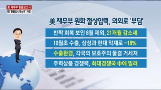 하반기,상반기,환율보고서,환율,환율감시대상국,원화,중국,재무부