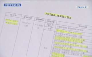 산업은행,사태,징계,부실,올해