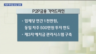 투자금,업체,가이드라인,모집,제한