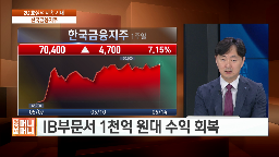 한국금융지주,한국투자증권,실적