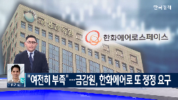 정정,요구,금감원,계획,자금