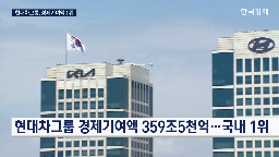 기업,경제,국내,현대차그룹,경제기여액