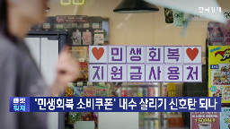 신청,소비쿠폰,사용,내수,소비,민생회복