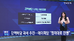 감액배당,배당,에이피알,진행,감액,과세